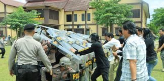 Tingkatkan Profesionalisme, Polres Tulang Bawang Barat Gelar Latihan Dalmas