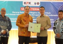 KPK Serahkan Aset Sitaan, Pemkab OKI Maksimalkan untuk Pelayanan Publik