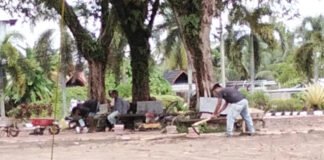 Diduga Abaikan K3, Ketua IWO Muba Soroti Proyek Penataan Halaman Stadion Serasan Sekate