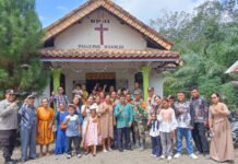 Pastikan Ibadah Natal Aman, Kodim 0402/OKI-OI Patroli di Gereja GPDI Imanuel