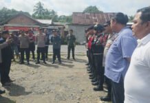 Polres OKI Amankan Eksekusi Pengosongan Rumah di Desa Awal Terusan