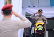 Semangat Bela Negara Menggema dalam Upacara HBN ke-77 di Polres OKI