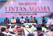 Polres OKI Adakan Doa Bersama Lintas Agama Jelang Tahun Baru