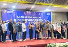 Bank BTN KC Palembang Berpartisipasi dalam Akad Massal KPR Subsidi BP Tapera