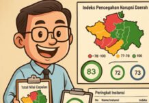 Pemkab PALI Kembali Tunjukkan Capaian Gemilang, Raih Peringkat 1 Indeks Pencegahan Korupsi Daerah 2025
