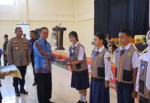 Ribuan Pelajar SMP se-Kota Bandar Lampung Ikuti Apel Besar Satgas Retina Angkatan II