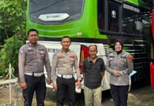 Satlantas Polres OKI Edukasi Pengusaha Bus demi Wujudkan Kamseltibcarlantas