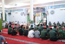 Prajurit dan Masyarakat Bersatu, Kodim 0402/OKI-OI Peringati Isra’ Mi’raj Nabi Muhammad