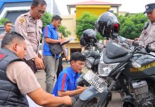 Pastikan Mobilitas Personel, Polresta Bandar Lampung Cek Ratusan Kendaraan Dinas