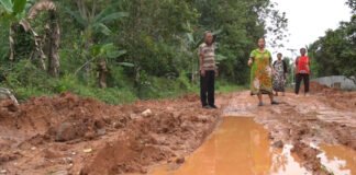 Warga Talang Buluh Harap Pemerintah Segera Perbaiki Jalan Rusak Berlumpur