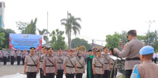 Lima Pejabat Utama dan Satu Kapolsek Polresta Bandar Lampung Resmi Berganti