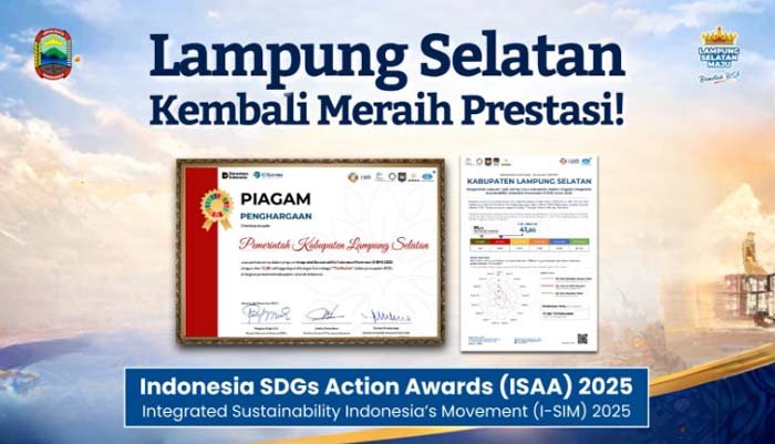 Di Bawah Kepemimpinan Egi–Syaiful, Lampung Selatan Tembus 12 Besar Nasional SDGs Lewat I-SIM 2025