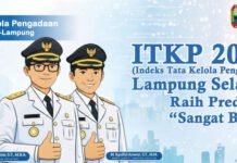 Terbaik se-Lampung, Indeks Tata Kelola Pengadaan Lampung Selatan Raih Predikat ‘Sangat Baik’