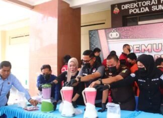 4 Kg Sabu Dimusnahkan Polda Sumsel, Puluhan Tersangka Dibekuk