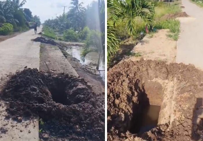 Vendor Telkom Diduga Langgar Aturan, Galian Kabel Fiber Optik Picu Amarah Warga Air Sugihan