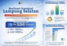 Tembus Rp3,040 Triliun! Investasi Lampung Selatan 2025 Over Target 115 Persen
