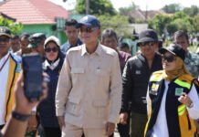 Menteri Pekerjaan Umum Tinjau Langsung Kondisi Jembatan Way Bungur