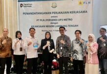 Perkuat Sinergi Melalui Penandatanganan PKS, PLN Gandeng Kejaksaan Negeri Lampung Tengah
