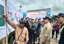 PT OKI Pulp & Paper Mills Bangun Jalan Beton, Akses Ekonomi Masyarakat Pasar Baung Kian Terbuka