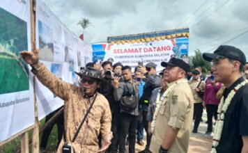 PT OKI Pulp & Paper Mills Bangun Jalan Beton, Akses Ekonomi Masyarakat Pasar Baung Kian Terbuka