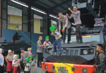 Mako Brimob Lampung Jadi Kelas Outdoor, TK Al Azhar 49 Belajar Profesi Polisi Sejak Dini