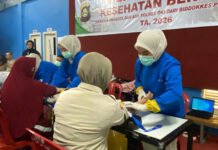 Pastikan Kesehatan Personel Tetap Prima, Polres OKI Gelar Rikkes Berkala