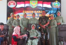 Peringati HUT ke-80 Persit KCK, Kodim 0402/OKI-OI Gelar Donor Darah