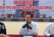 Promosi Judi Online Jaringan Kamboja Terbongkar, Dua Warga Palembang Ditangkap