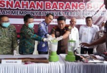 Kejari OKI Musnahkan Barang Bukti Perkara, Catat PNBP Senilai Rp1,23 Miliar