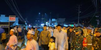 Polres OKI Kawal Malam Takbiran, Warga Rayakan Idul Fitri dengan Aman dan Khidmat