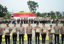 Wujud Kepedulian di Bulan Suci, Kapolres OKI Berbagi untuk Seluruh Personel