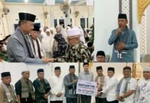 Safari Ramadan di Pendung Hilir, Wabup Kerinci Serahkan Bantuan untuk Warga dan Masjid