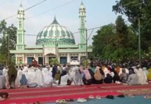 Warga Muhammadiyah Gandus Laksanakan Salat Idul Fitri 1447 Hijriah dengan Khidmat