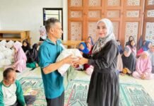 IKATRI Hiswana Migas Lampung Salurkan Puluhan Paket Bantuan di TPA Masjid Baitul Kirom