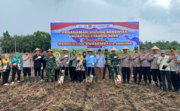 Dukung Ketahanan Pangan, Polres OKI Laksanakan Penanaman Jagung Serentak Kuartal I 2026