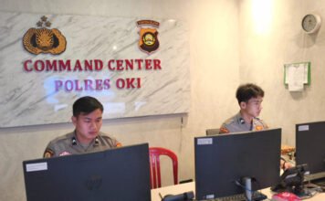 Anak Pemudik Tertinggal di Rest Area, Layanan 110 Polres OKI Sigap Bertindak