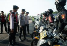 Jelang Operasi Ketupat 2026, Polres OKI Cek Kesiapan Kendaraan Dinas