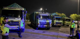 Penyekatan Tol Kramasan–Mesuji OKI, Truk Sumbu Tiga Diminta Tunggu Waktu Operasional