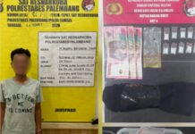 Saku Celana Jadi Tempat Simpan Sabu, Pengedar di Sukarami Dibekuk Polisi