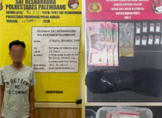 Saku Celana Jadi Tempat Simpan Sabu, Pengedar di Sukarami Dibekuk Polisi