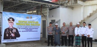 Kapolda Sumsel Beri Bantuan Sumur Bor dan Pembangunan Rumah Al-Qur’an di OKU Timur