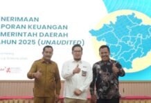 Serahkan LKPD 2025, Pemkab OKI Targetkan WTP ke-15