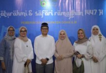 Pererat Silaturahmi, Dandim 0402/OKI-OI dan Ketua Persit KCK Hadiri Safari Ramadan Pemkab Ogan Ilir