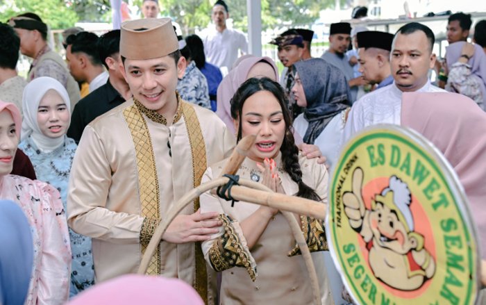 Halalbihalal di Lamban Rakyat Jadi Berkah UMKM, Dagangan Ludes dan Dibagikan Gratis