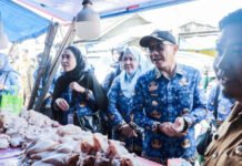 Turun ke Pasar Jati Agung, Wabup Syaiful Pastikan Stok Aman dan Harga Terkendali