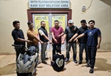 Dalam Waktu 2 Jam, Sindikat Curanmor dari Kayuagung Diamankan Polsek Lempuing Jaya