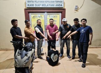 Dalam Waktu 2 Jam, Sindikat Curanmor dari Kayuagung Diamankan Polsek Lempuing Jaya