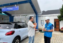 Penggunaan SPKLU Meningkat Pesat, PLN UID Lampung Tinjau Kesiapan di Jalur Mudik Lebaran