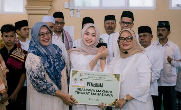 Juara KDI 2026 Intan Raih Beasiswa, Bupati Lamtim: Harus Jadi Inspirasi