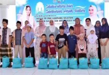 Buka Puasa Bersama GOW di Lampung Selatan, Zita Anjani Santuni Anak Yatim dan Ajak Ibu-ibu Perkuat Benteng Keluarga